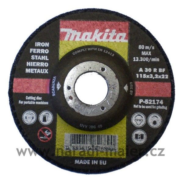 Makita 115x3,2x22 řezný kotouč na železo