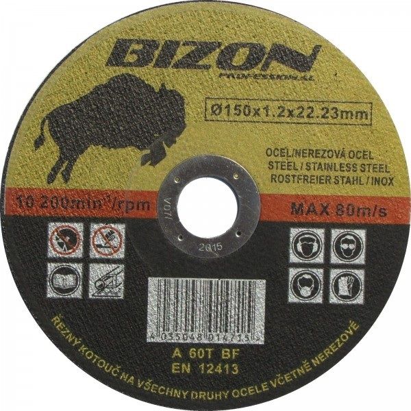 Bizon 150x1,2mm řezný kotouč na ocel a nerez