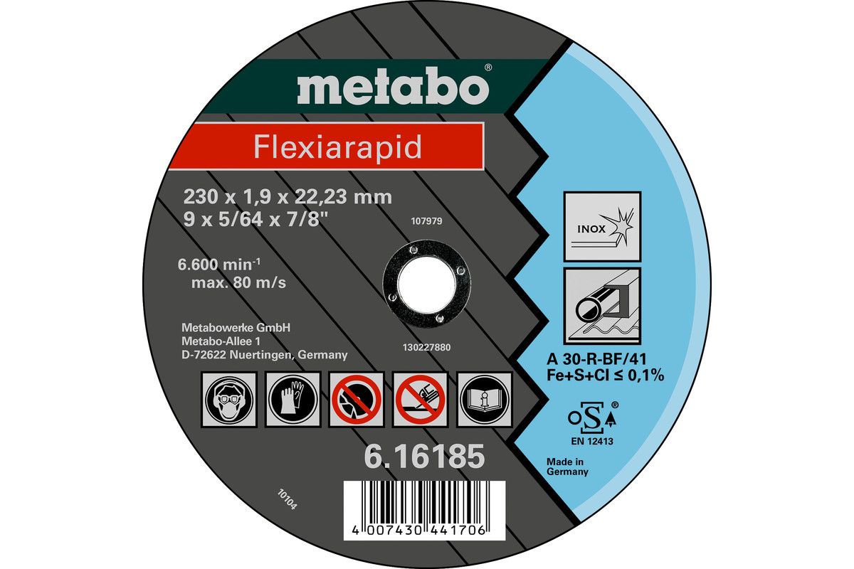 Metabo 616183000 150x1,6x22mm Flexirapid/nerez řezný