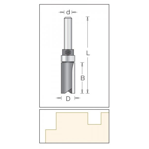 Dimar válcová fréza 19,1x50,8 mm s ložiskem