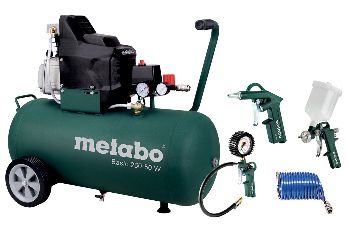 METABO Basic 250-50 W kompresor olejový SET