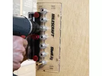 Milescraft ShelfJig - šablona pro vrtání otvorů nosičů polic